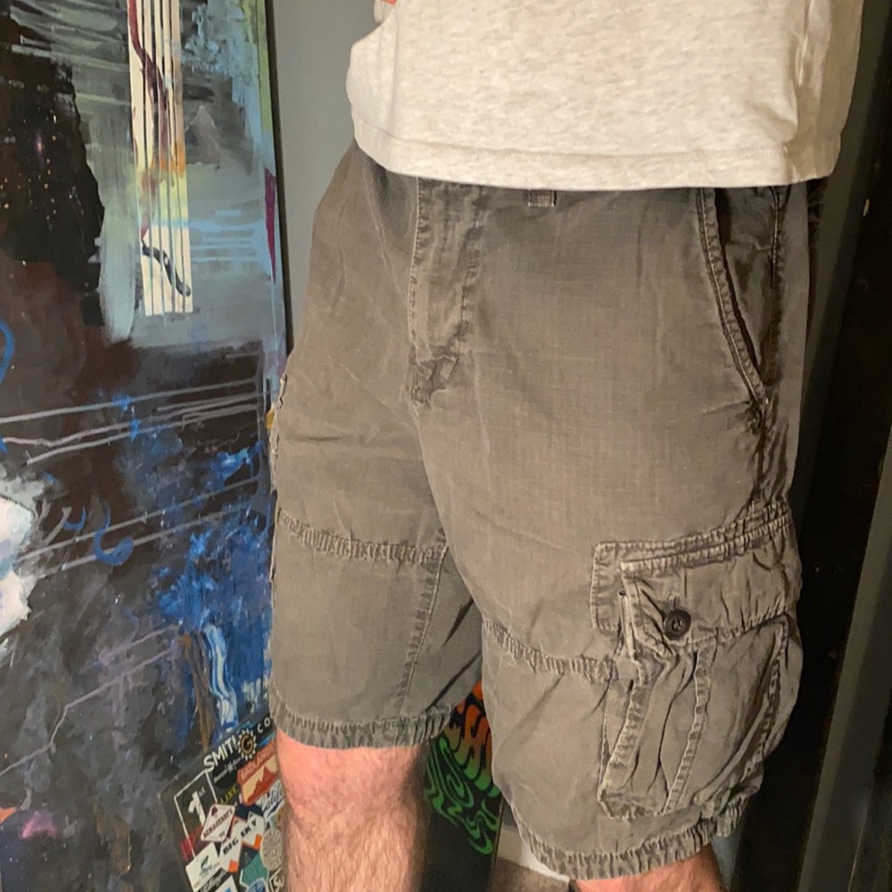 American Eagle Olive Green Cargo shorts